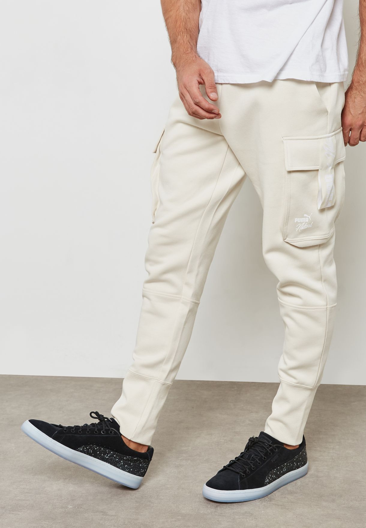 Buy PUMA white Naturel Cargo Pants for 