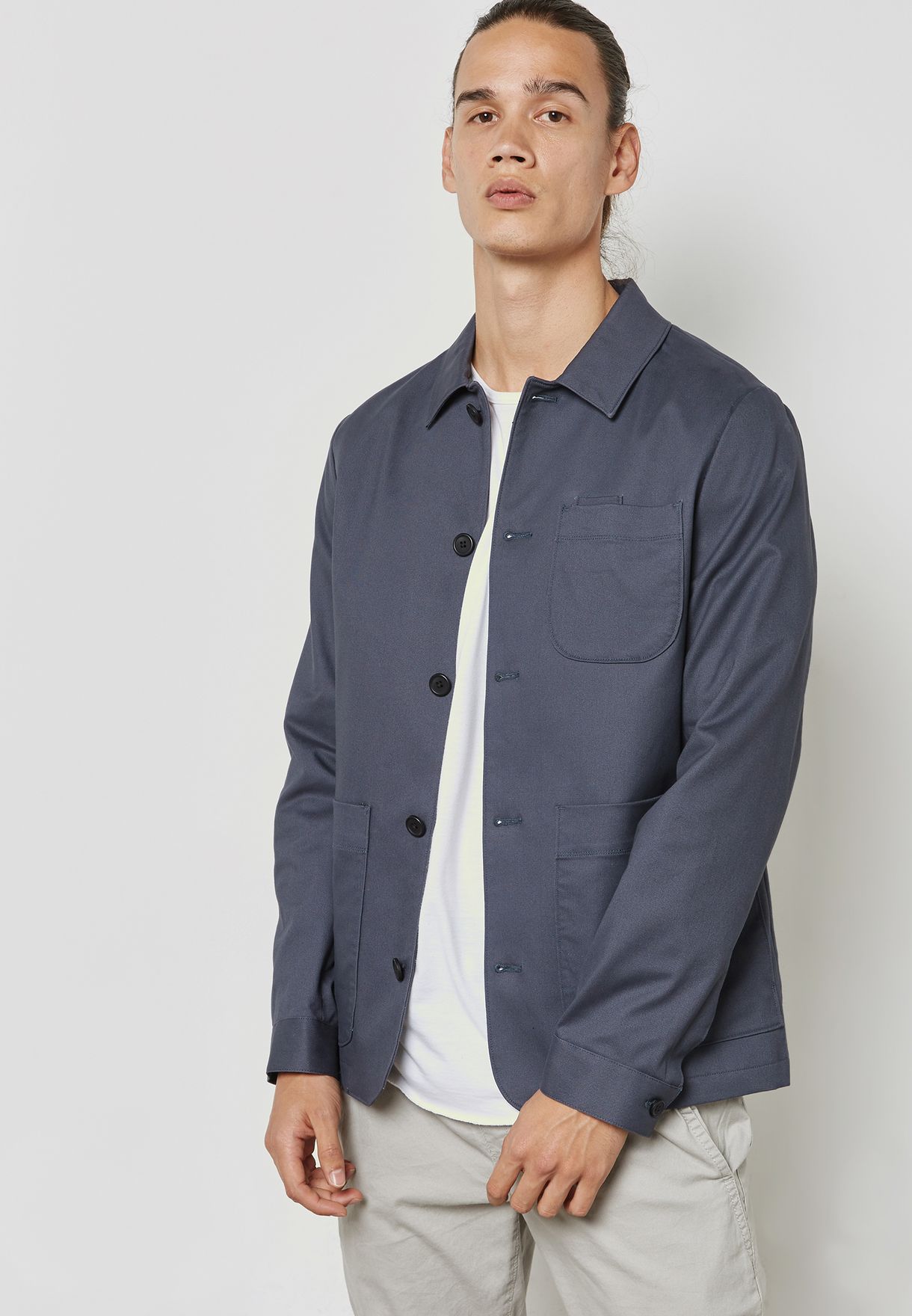 navy worker jacket