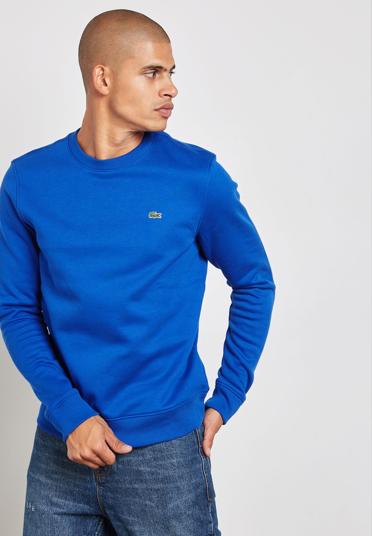 lacoste blue sweatshirt