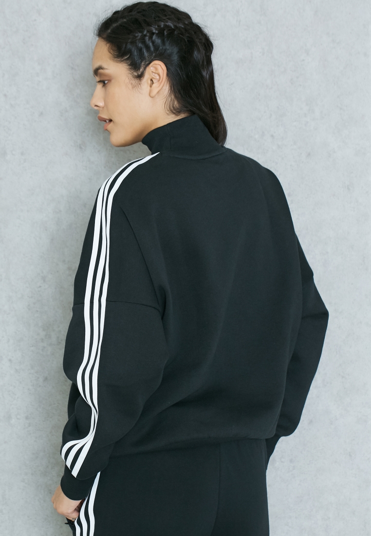 pop Spreekwoord Kleverig Buy adidas Originals black 3 Stripe Turtleneck Sweatshirt for Women in  MENA, Worldwide
