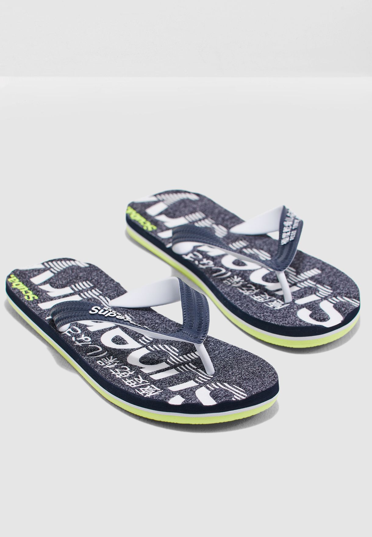 mens superdry flip flops medium