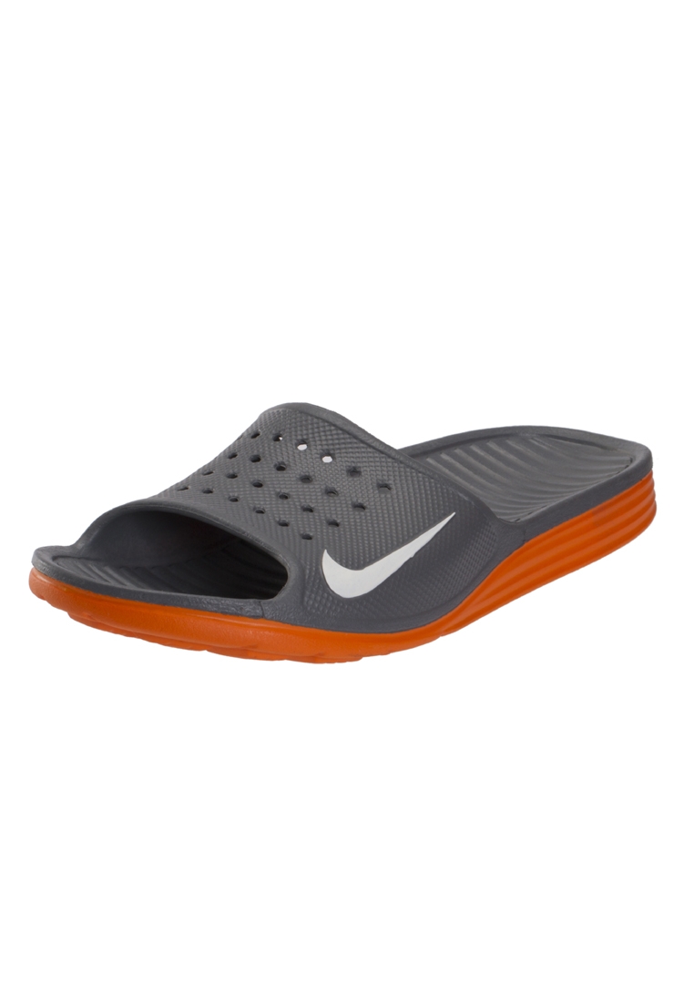Nike grey Solarsoft Slide Sandals for Men MENA, Worldwide