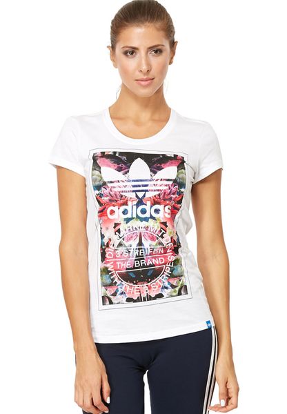 adidas flower tee