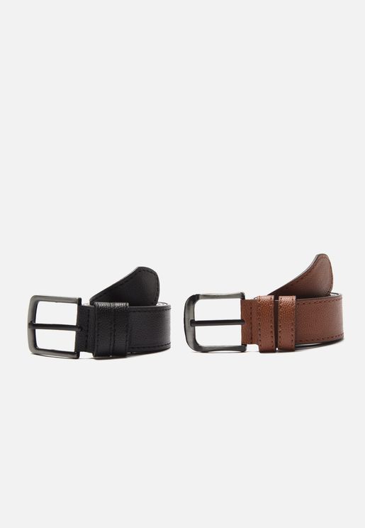 2 Pack Allocated Hole Belt
