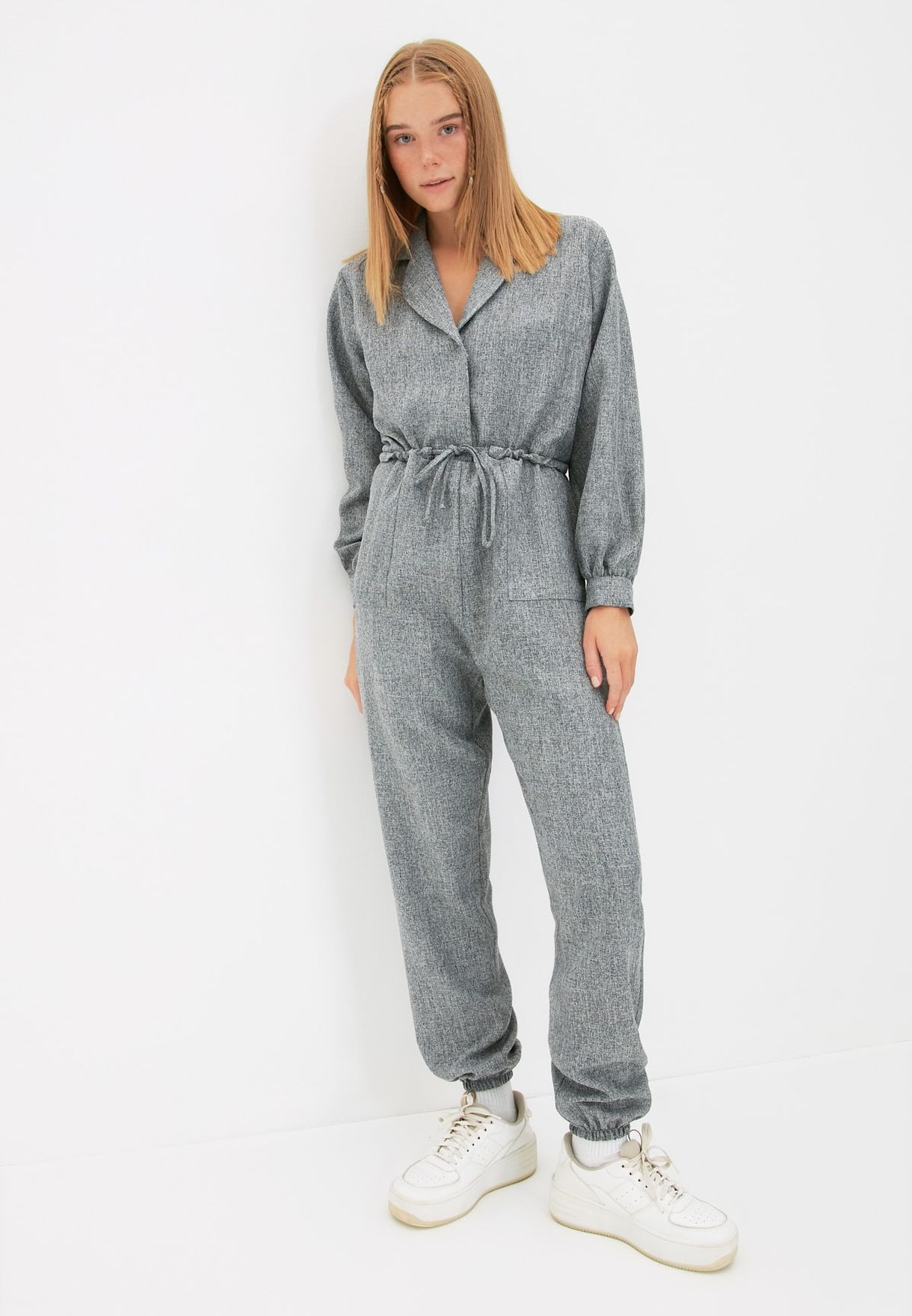 Wide Leg Knitted Jumpsuit
