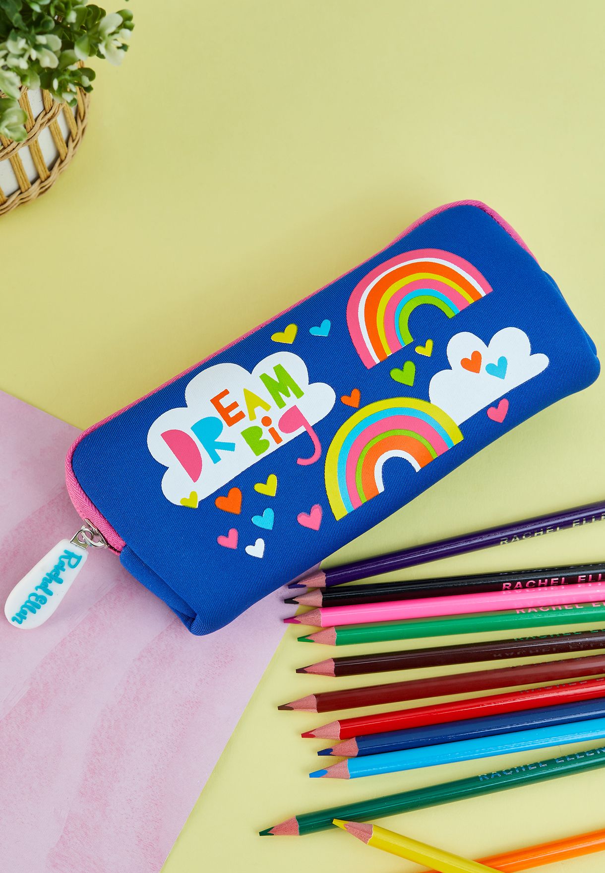 Dream Big Rainbows Neoprene Pencil Case