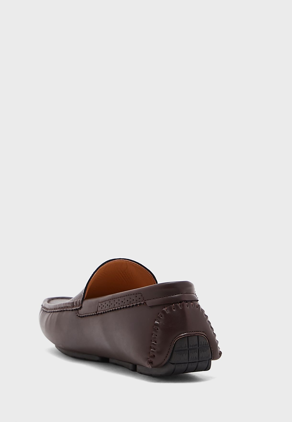 Perforation Detail Casual Moccasins