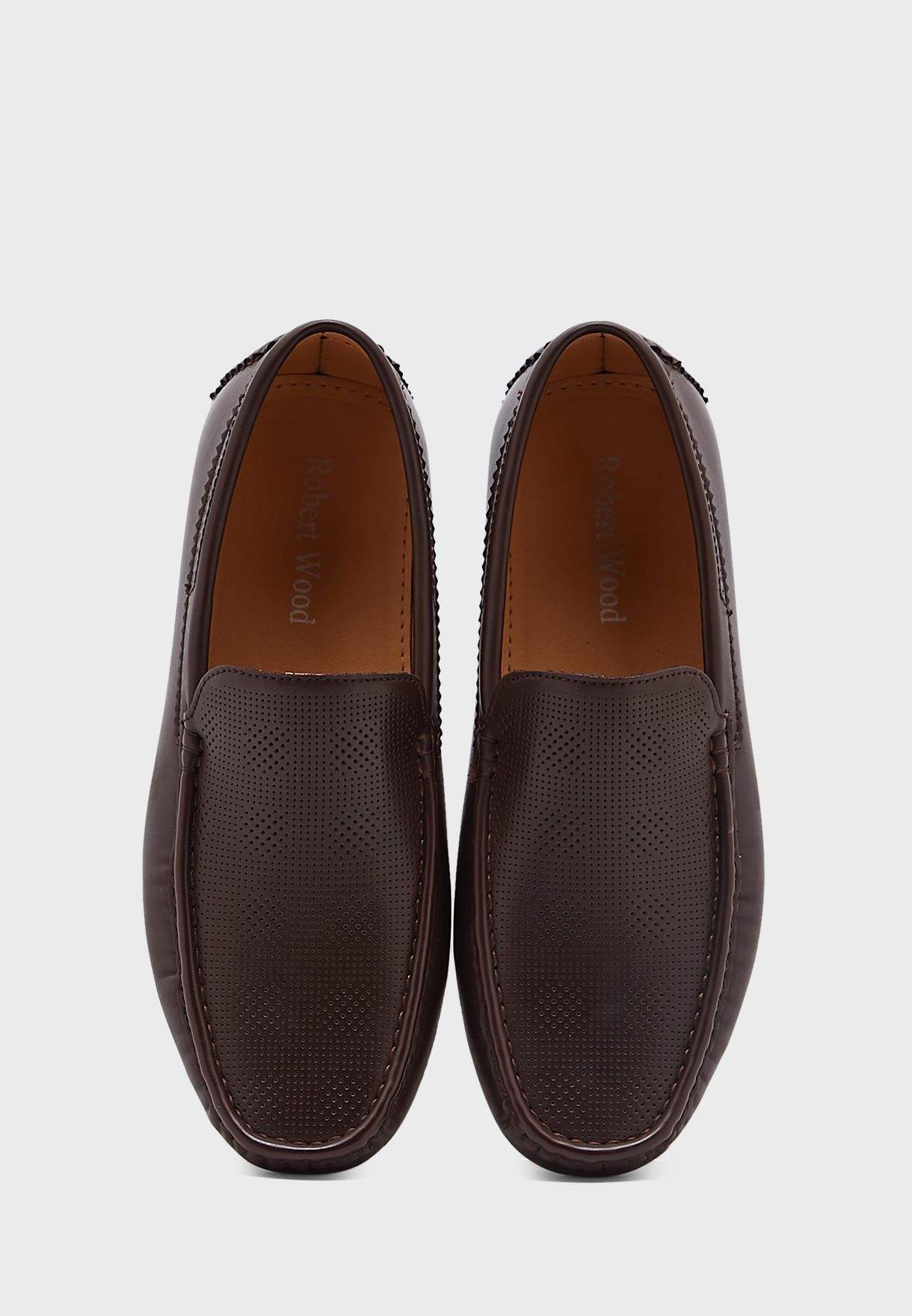 Perforation Detail Casual Moccasins