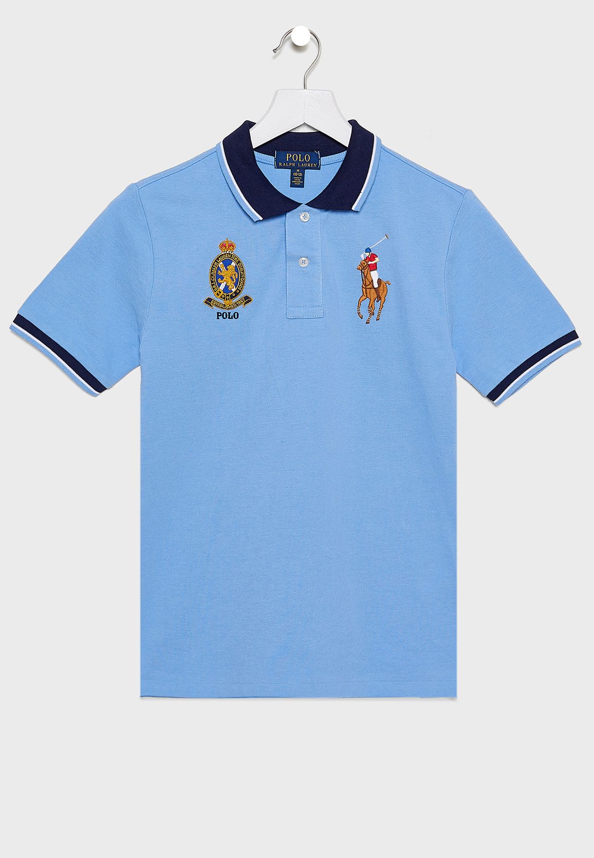 Buy Polo Ralph Lauren blue Teen Varsity Polo for Kids in Dubai, Abu Dhabi