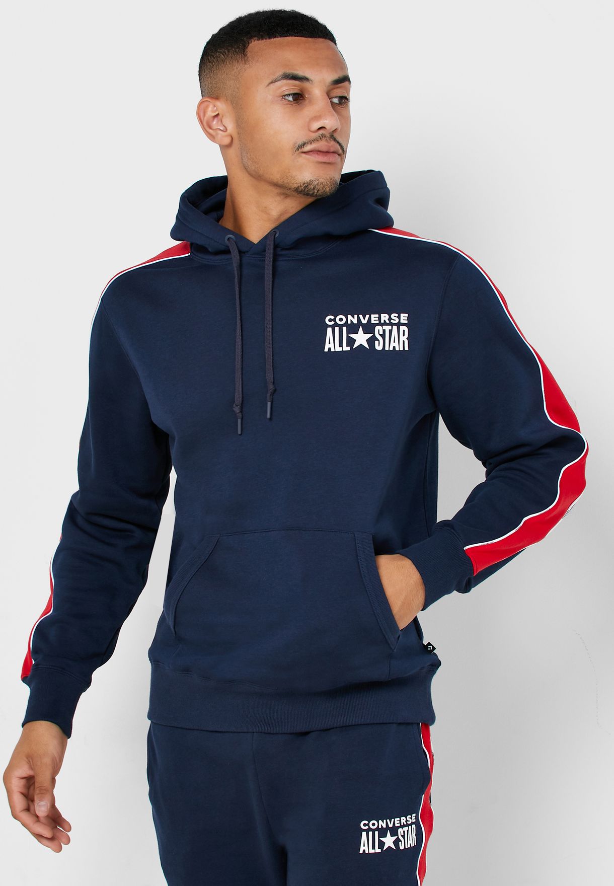 navy converse hoodie