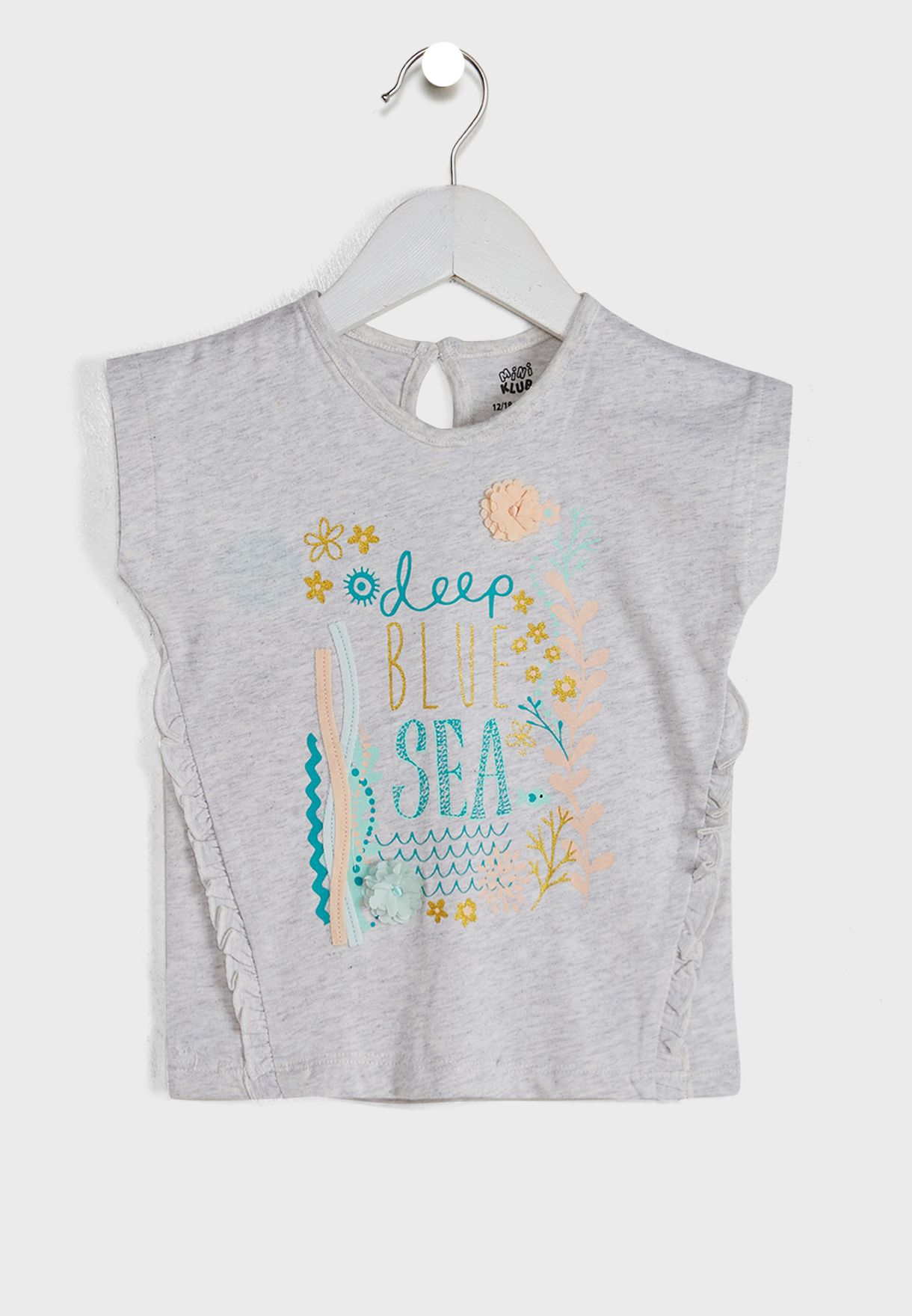 Kids Graphic Frill Top