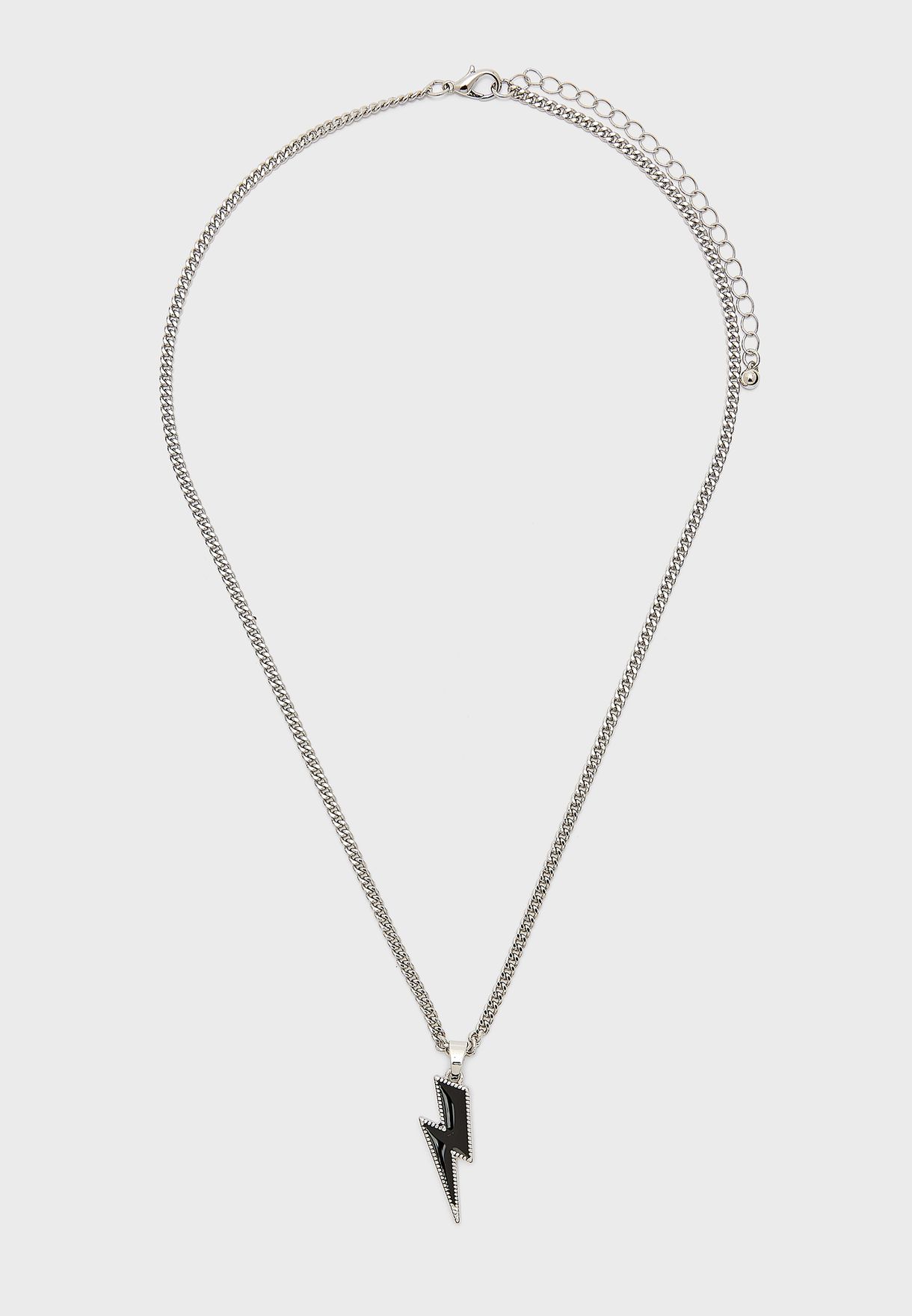 Lightning Bolt Pendant Necklace