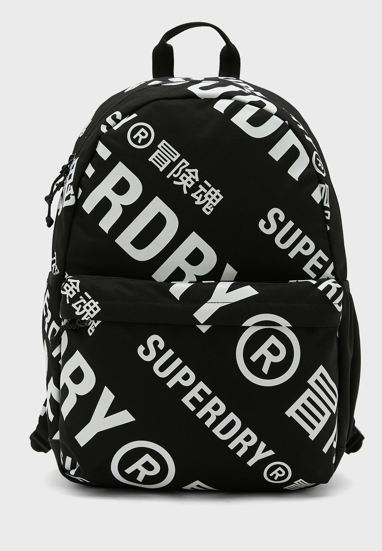 Logo Detail Top Handle Backpack