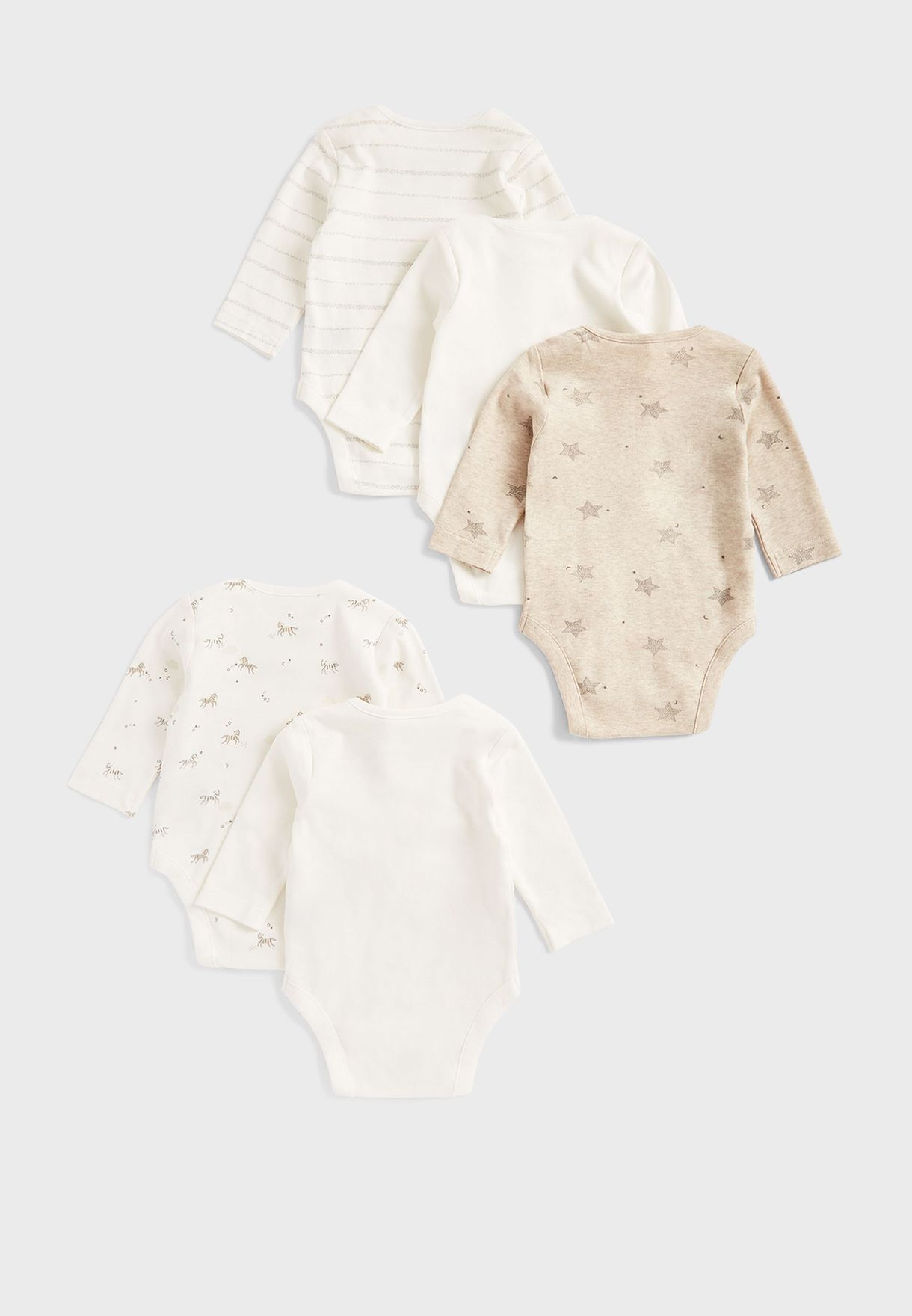 Infant 5 Pack Assorted Bodysuits