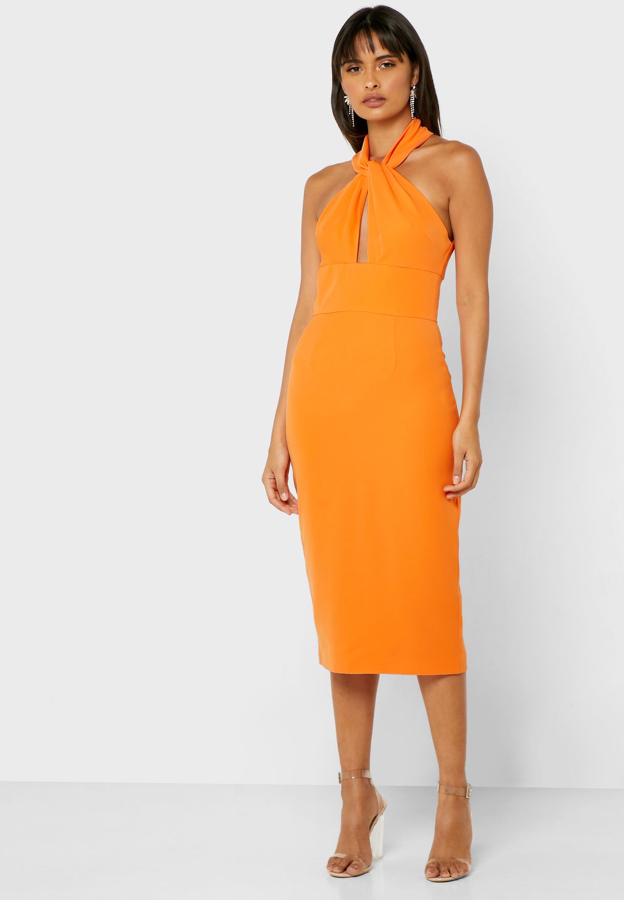 lavish alice orange dress