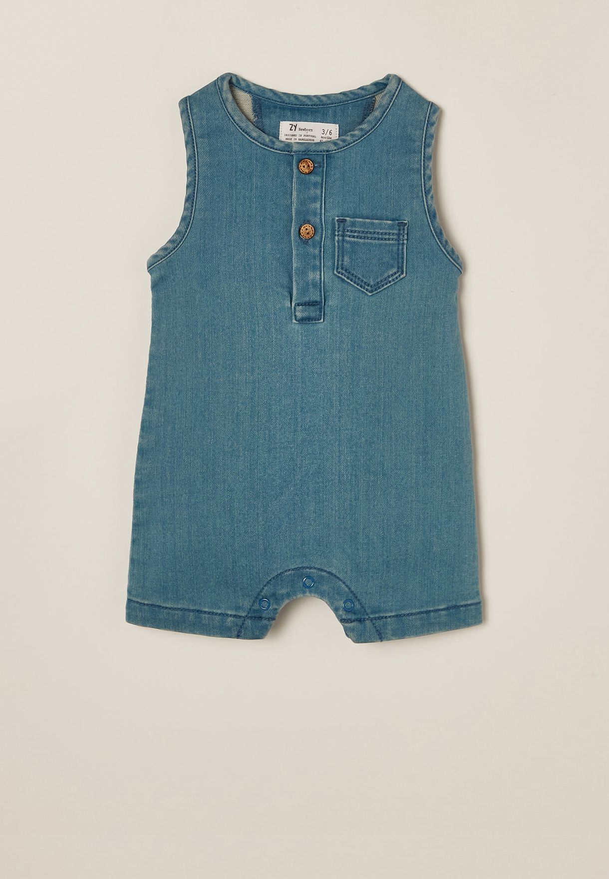 Infant Denim Romper