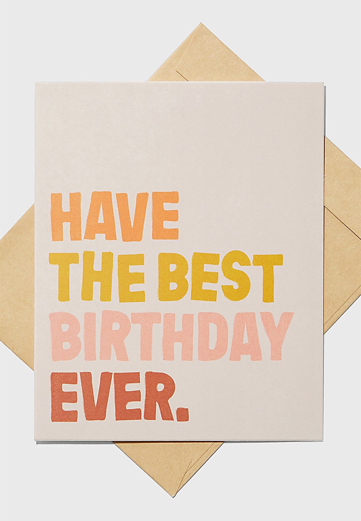 Buy Typo pink Have The Best Birthday Ever Nice Card for Women in Riyadh ...