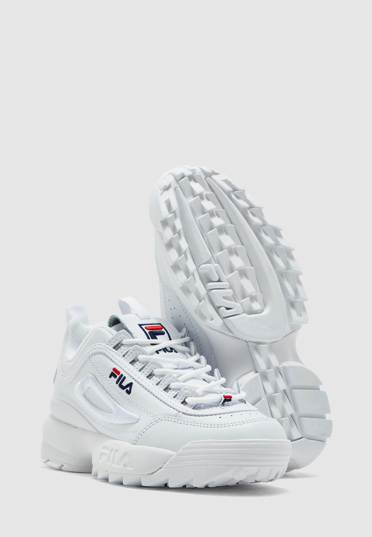 women's fila disruptor 2 embroidery casual shoes