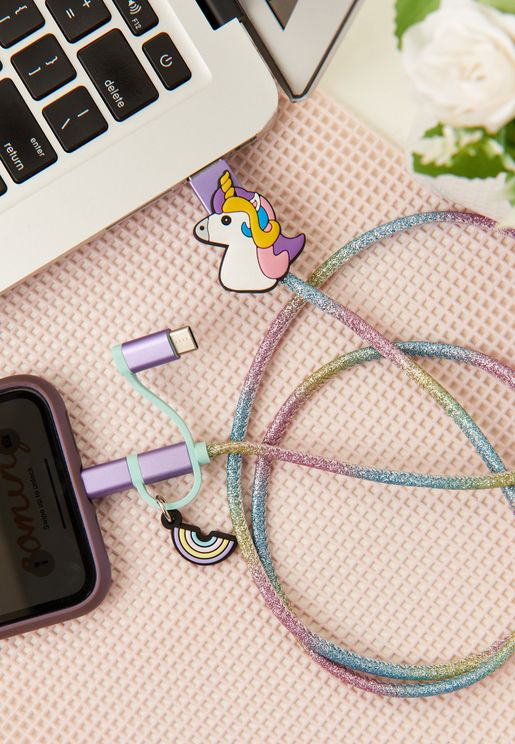 3-in-1 Unicorn Charging Cable
