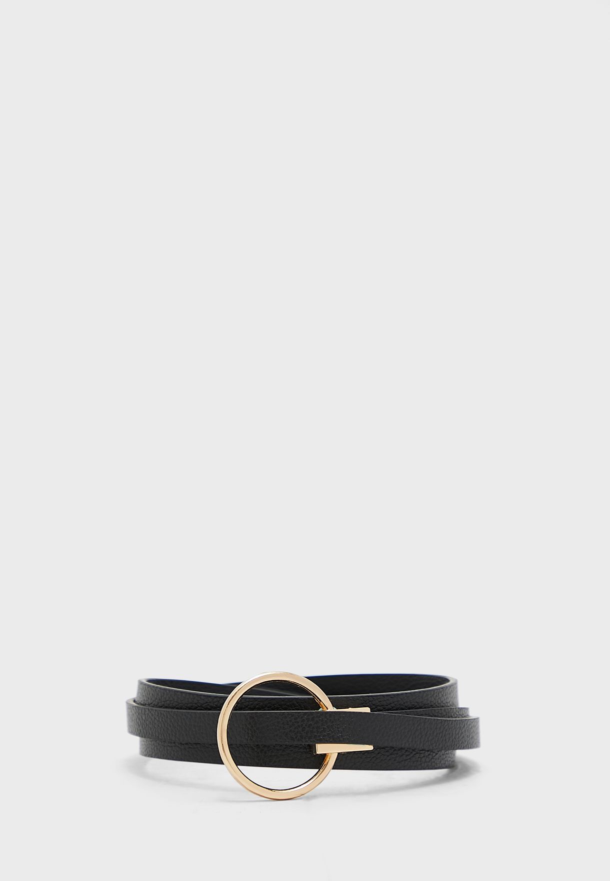 Circle And Knot Detail Belt