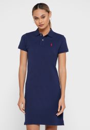 polo dress navy blue