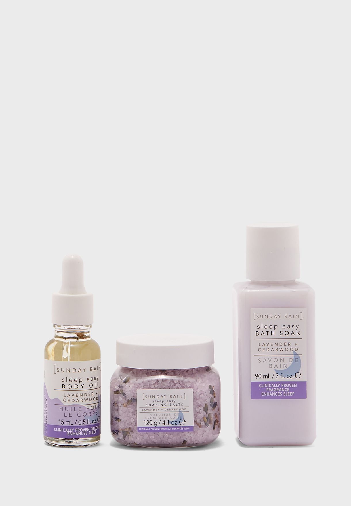 Sleep Easy Sweet Dreams Collection (Bath Soak, Salts, Body Oil)