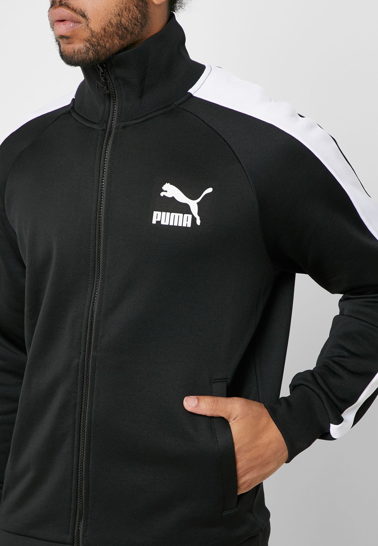 Buy PUMA black Iconic T7 Track Jacket for Men in Dubai, Abu Dhabi