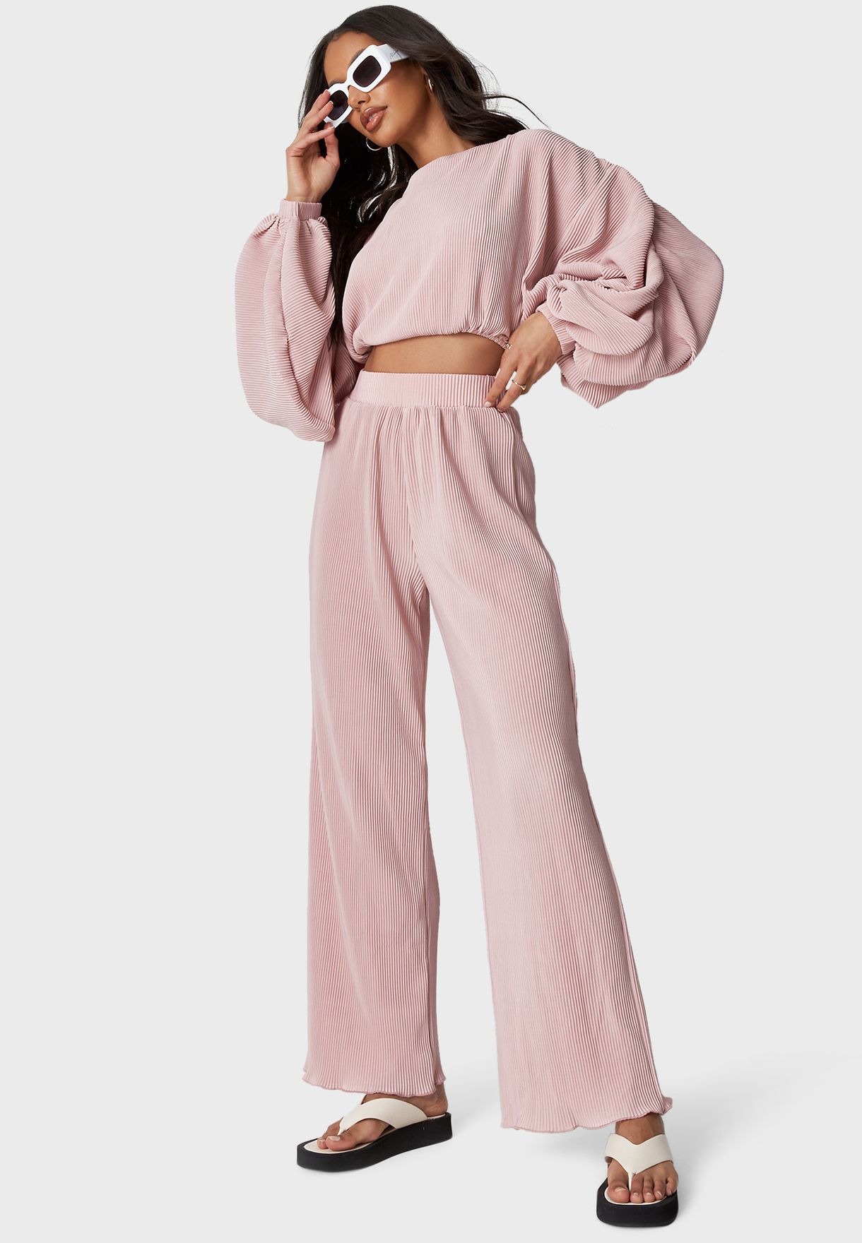 missguided pink trousers