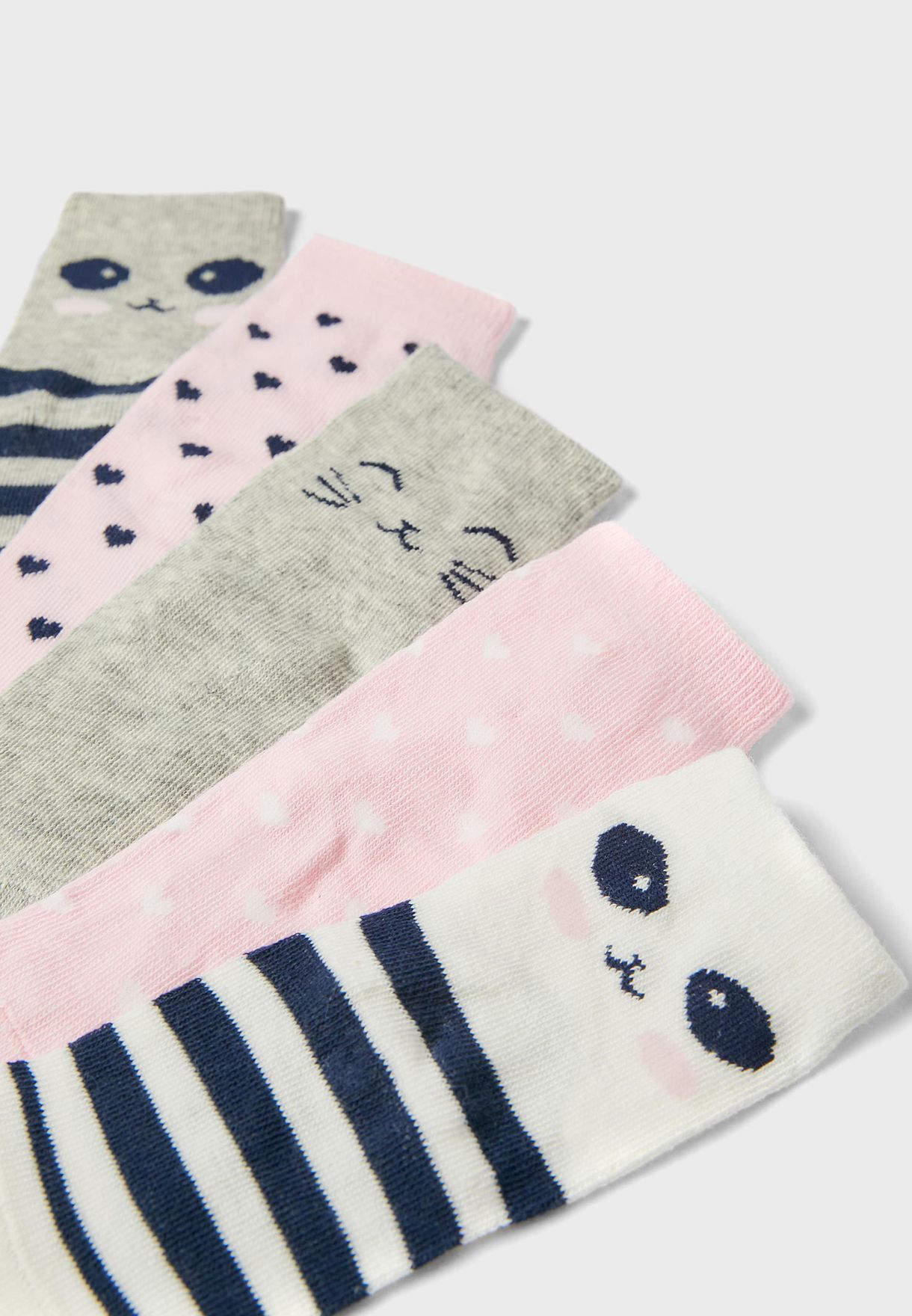 Infant 5 Pack Assorted Socks