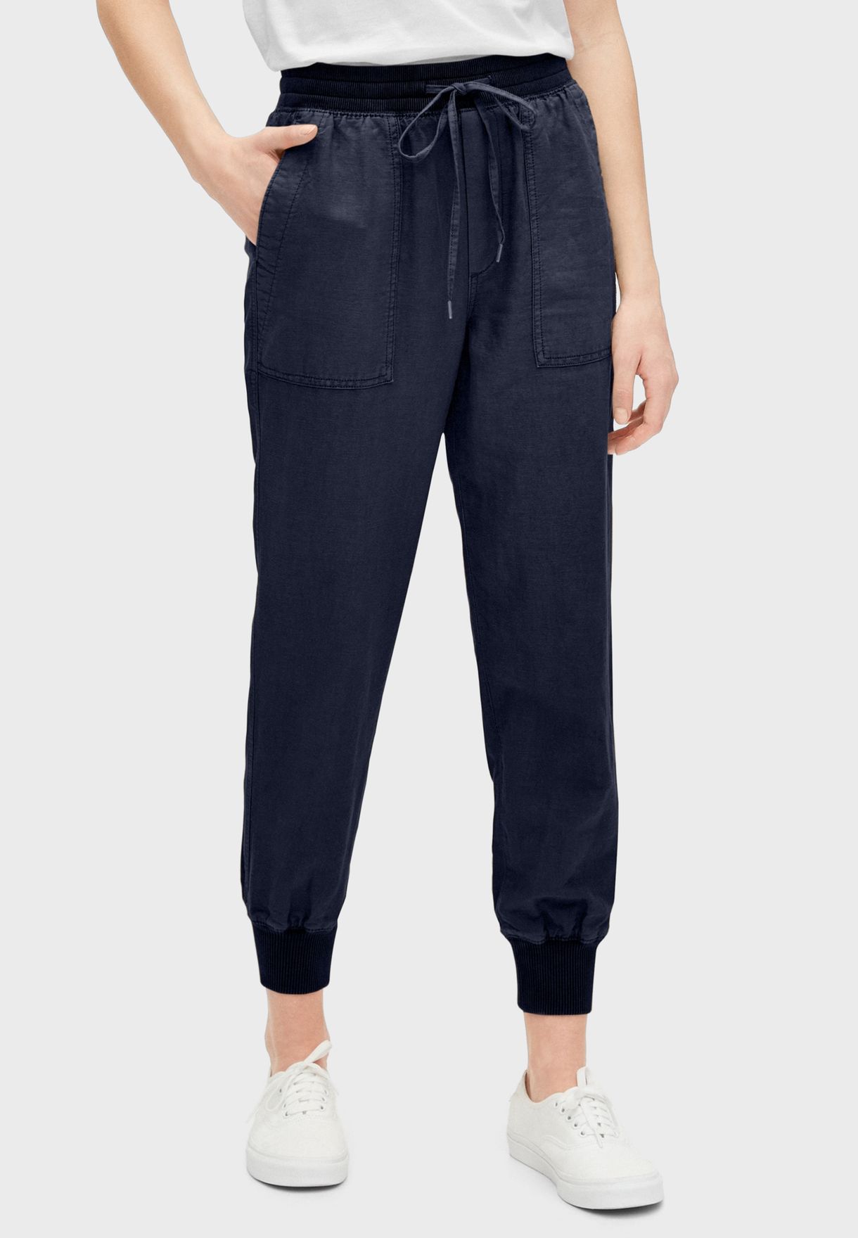 gap tie waist pants