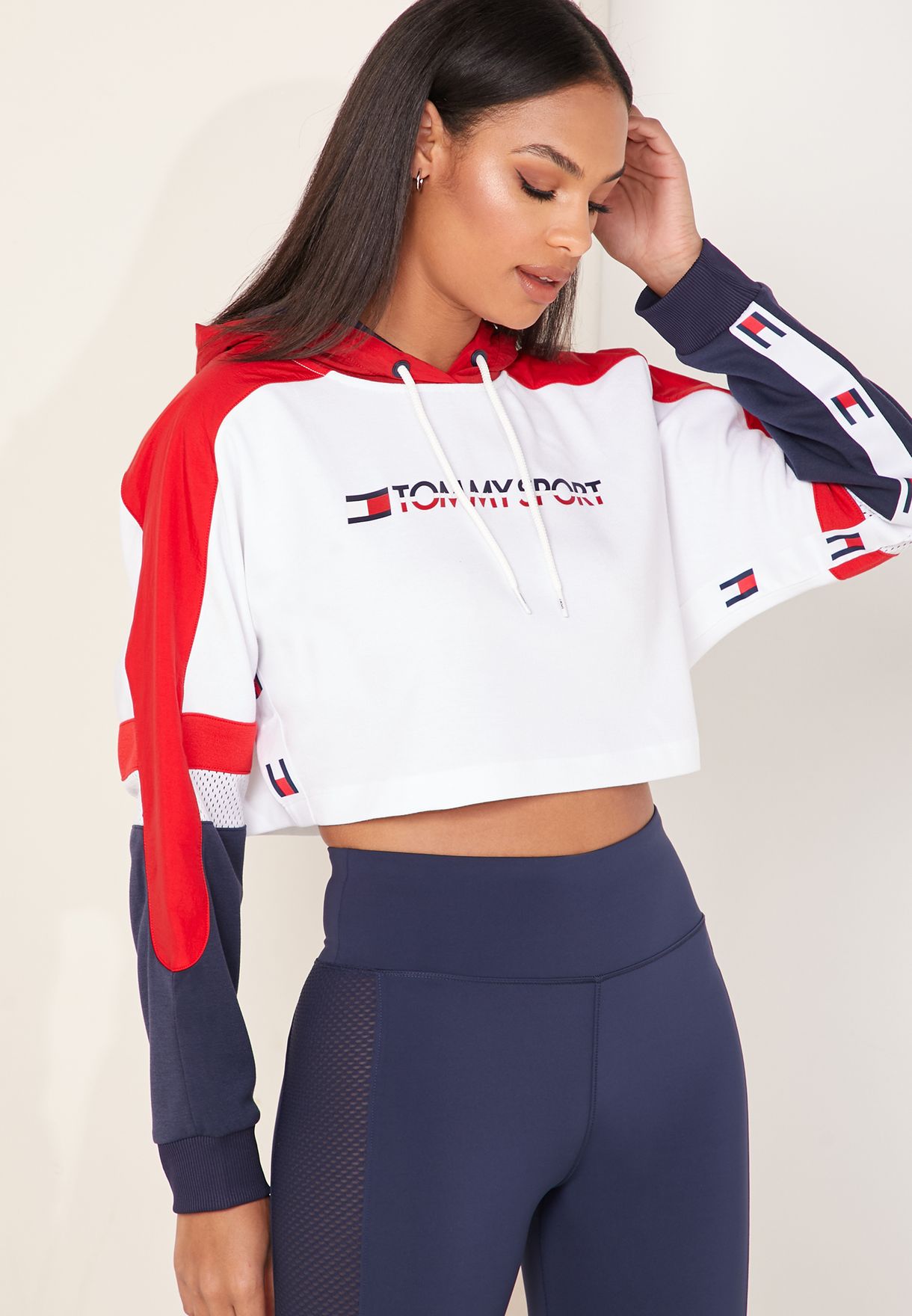 Buy Tommy Sport multicolor Cropped Flag 
