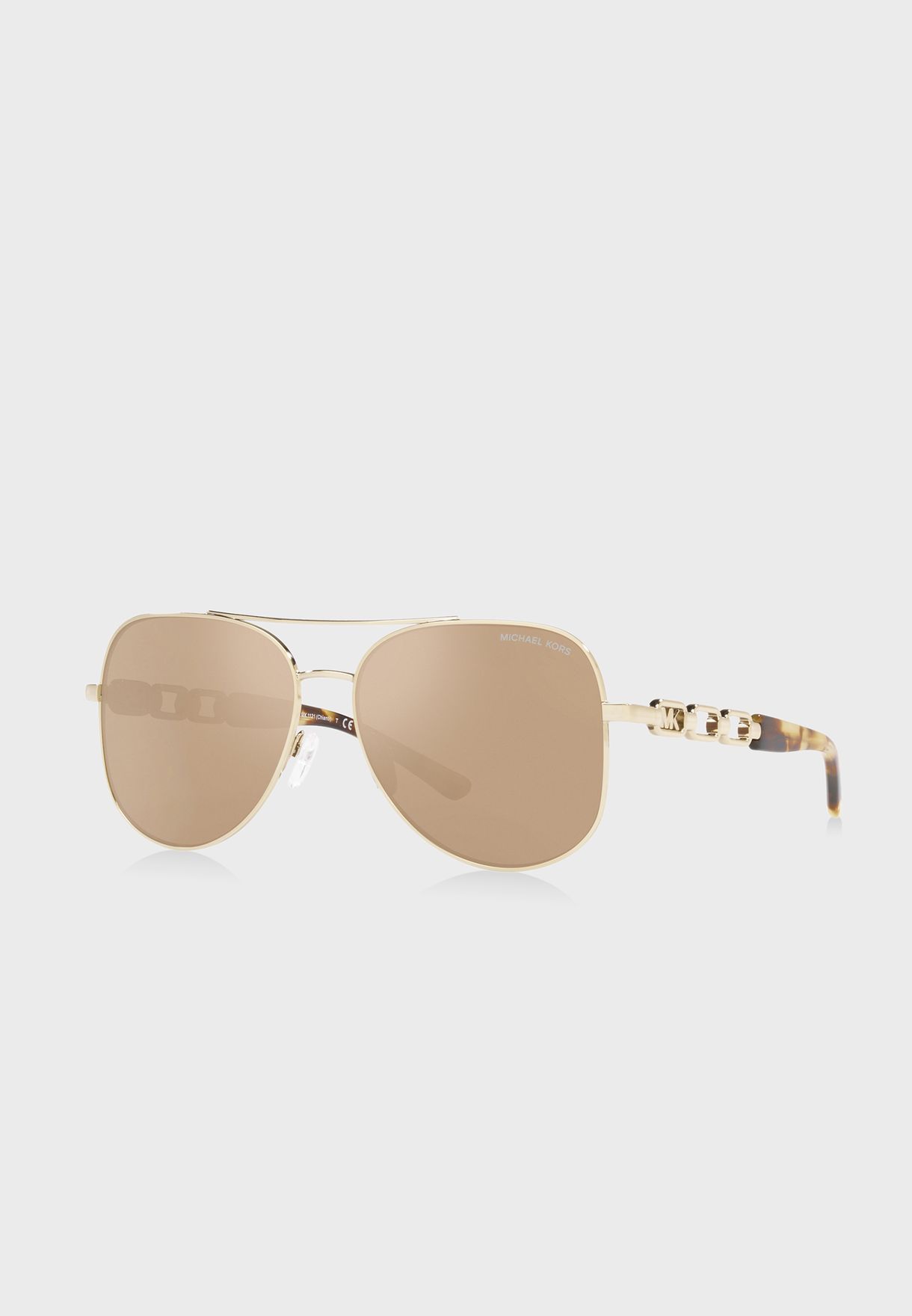 Buy Michael Kors gold 0Mk1121 Aviator Sunglasses for Women in Riyadh, Jeddah
