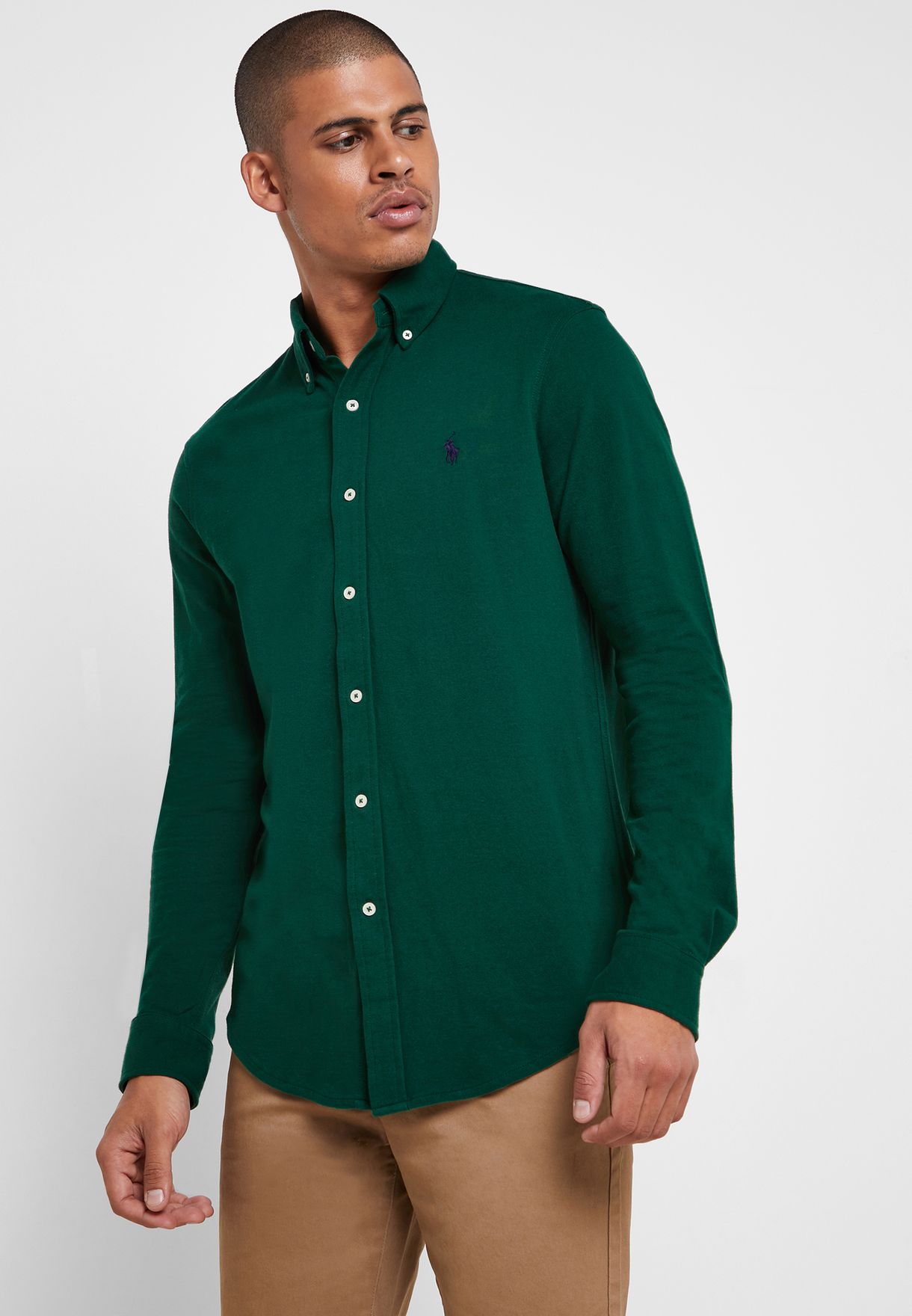 Buy Polo Ralph Lauren green Oxford Button Down Collar Shirt for Men in  Riyadh, Jeddah