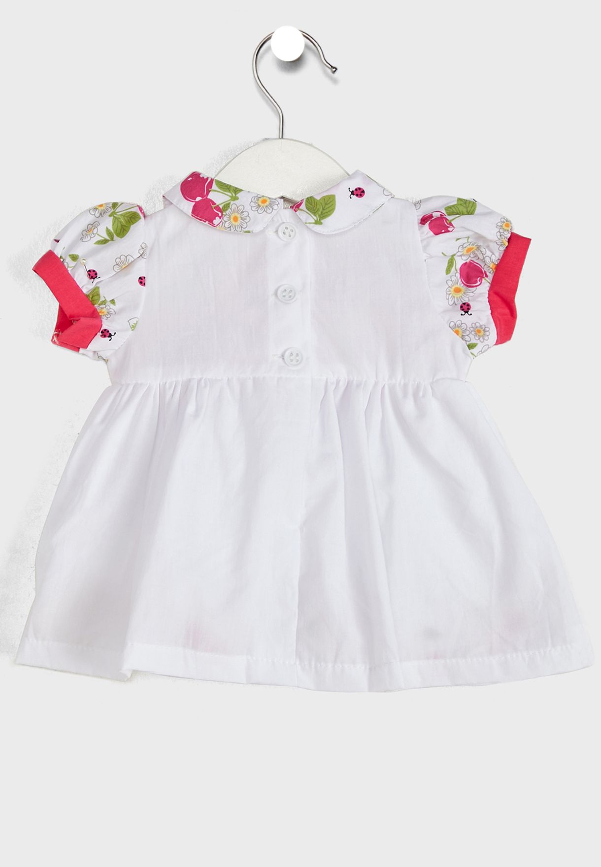 Infant Smocked Cherry Print Top & Shorts Set
