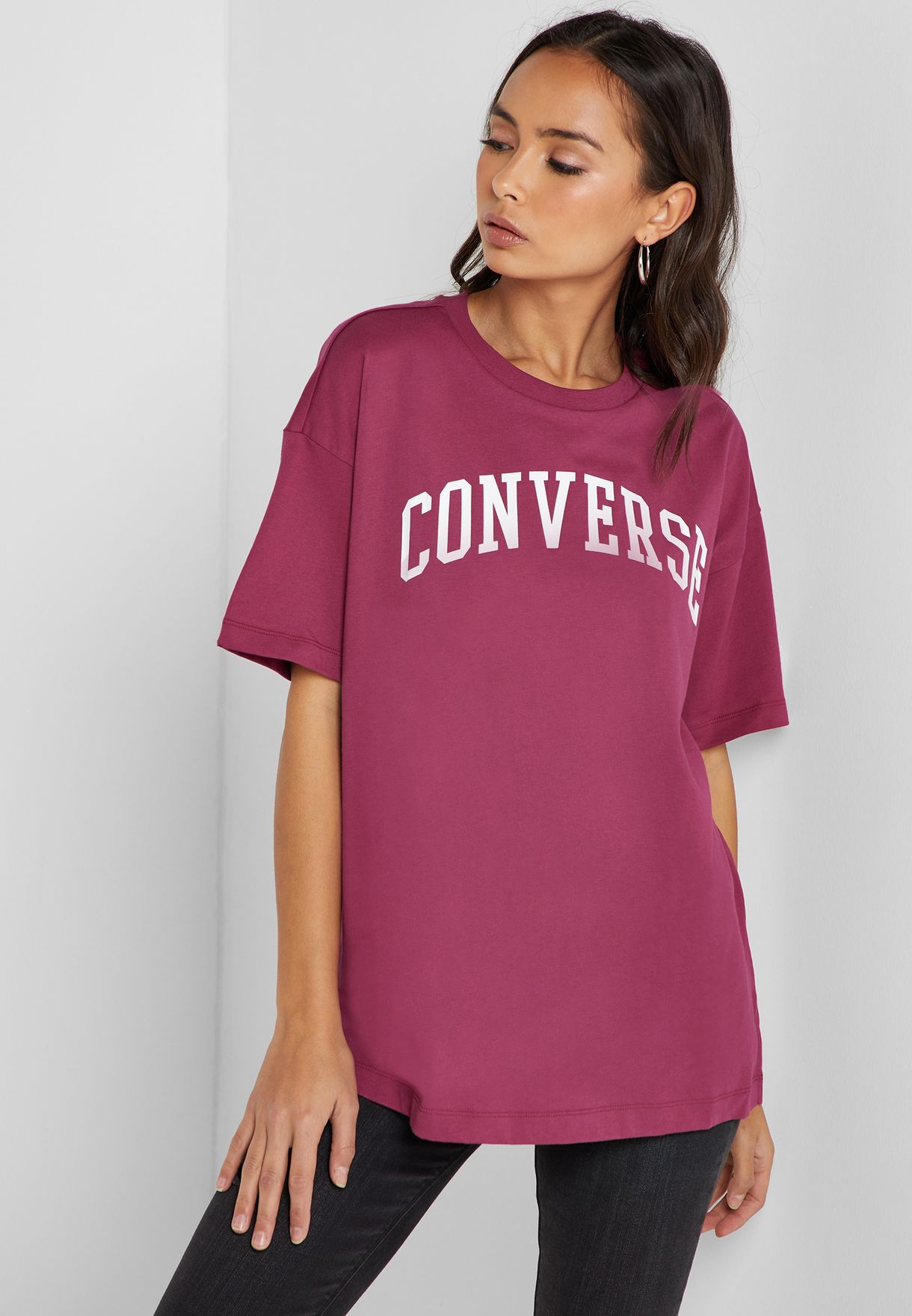 pink converse t shirt