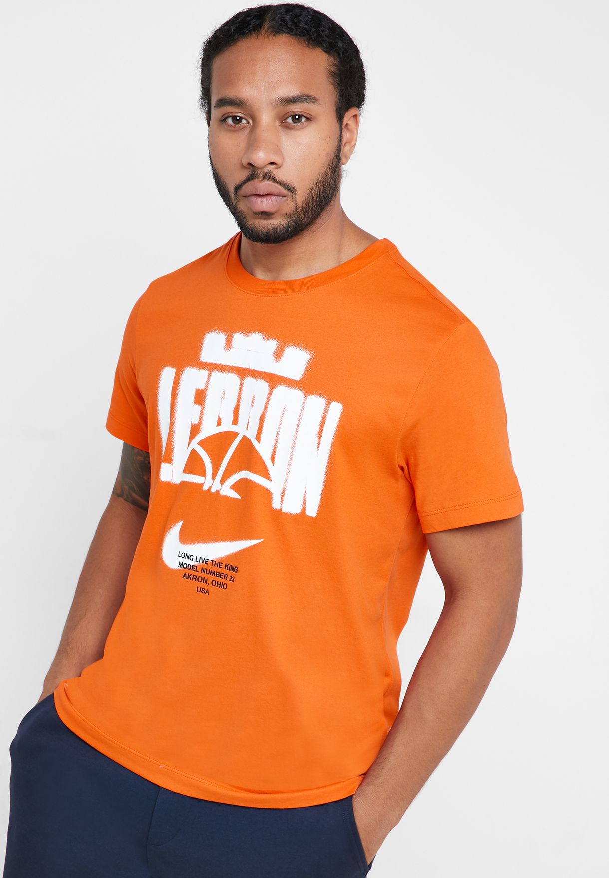 orange lebron shirt