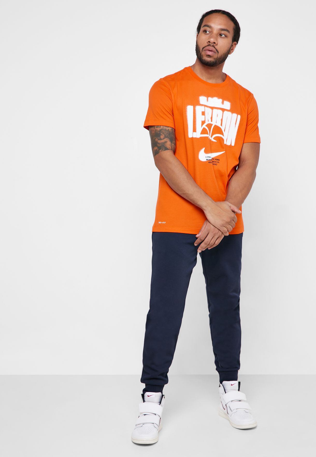orange lebron shirt