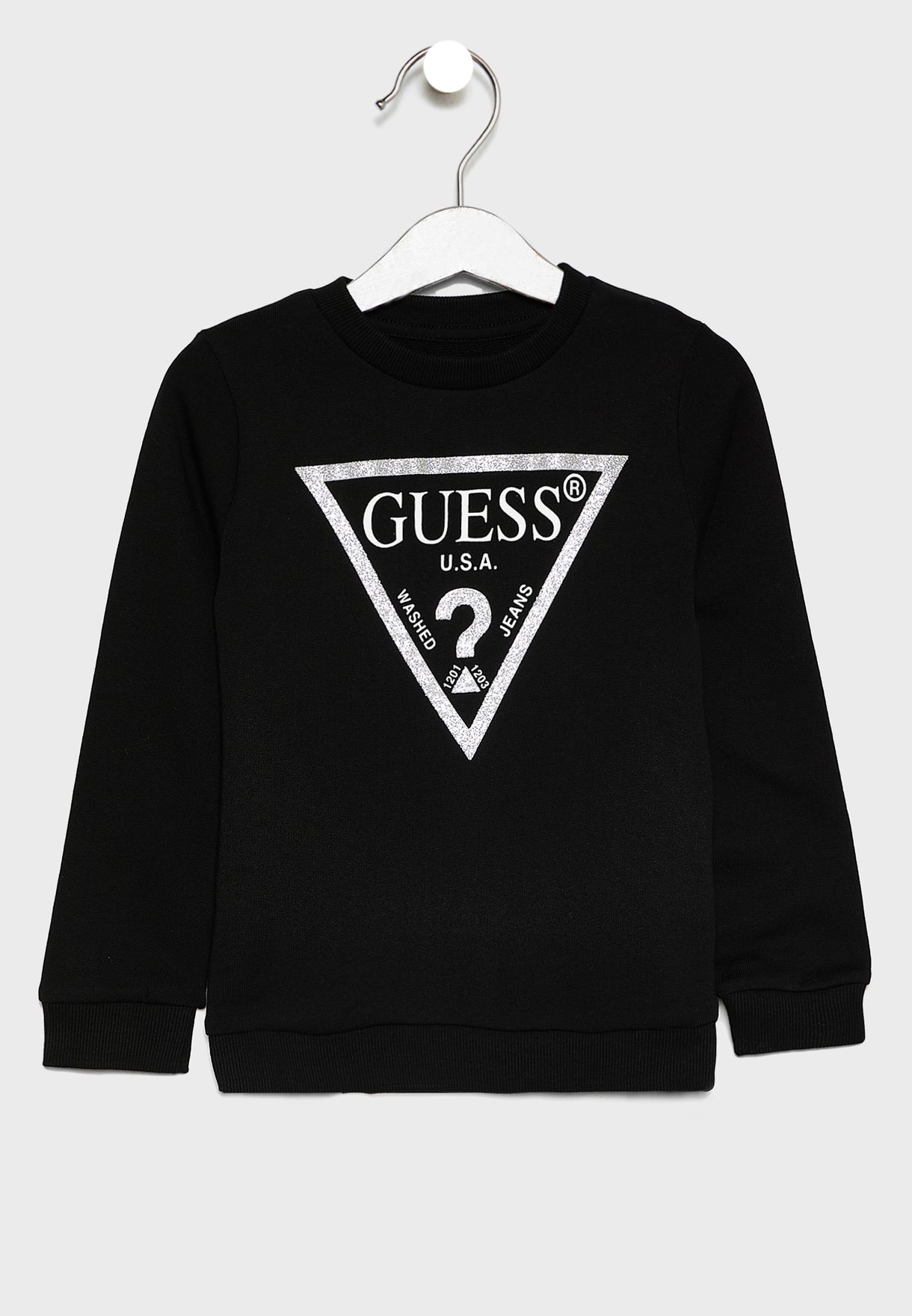 black guess sweatshirt