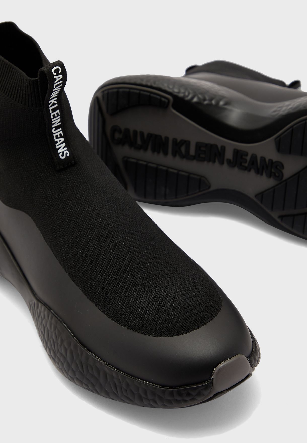 Buy Calvin Klein black Runner Sock Laceup Sneakers for Men in Dubai, Abu  Dhabi