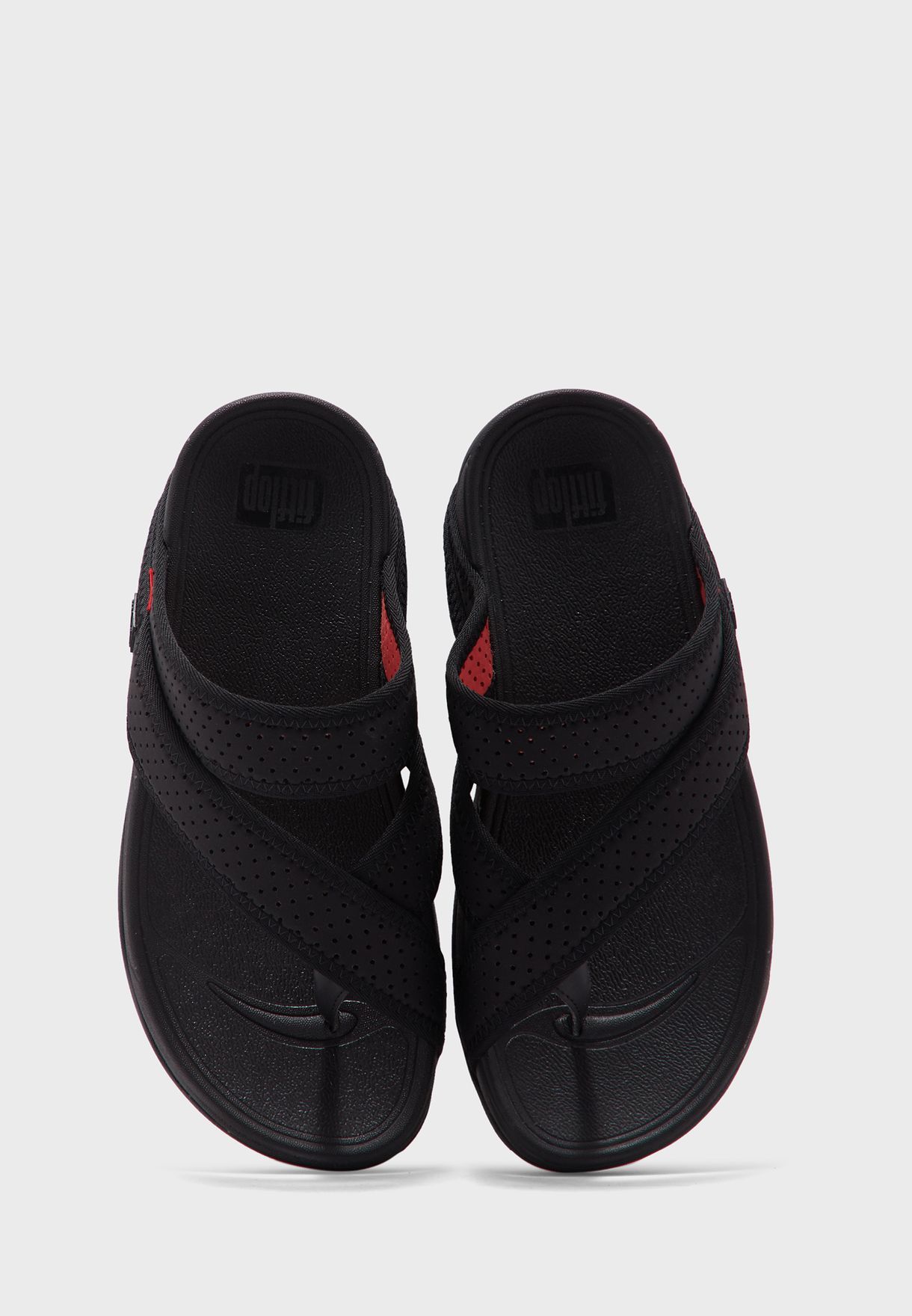 Buy Fitflop black Sling Toe-Post Sandals for Men in MENA, Worldwide