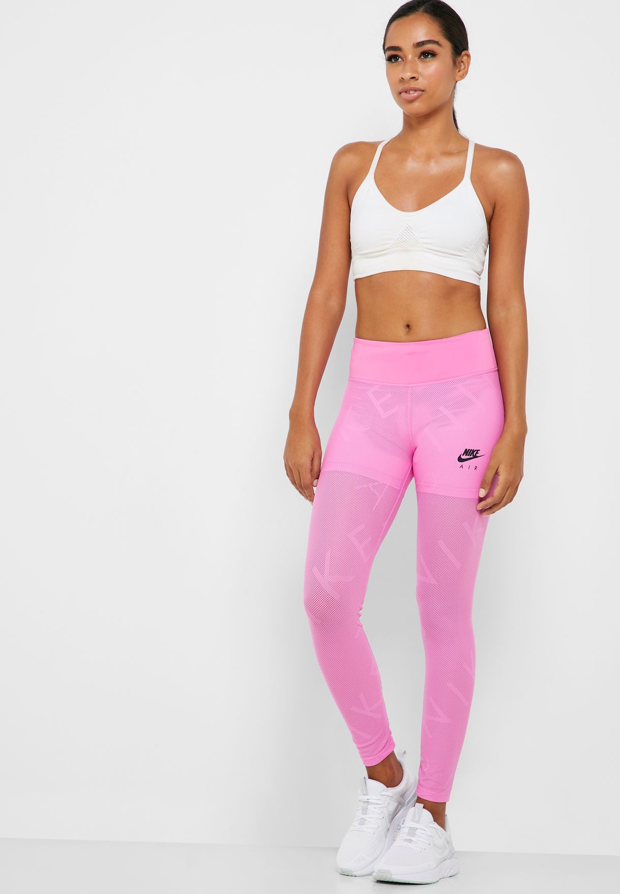Buy Nike pink Air Mesh 7/8 Tights for 