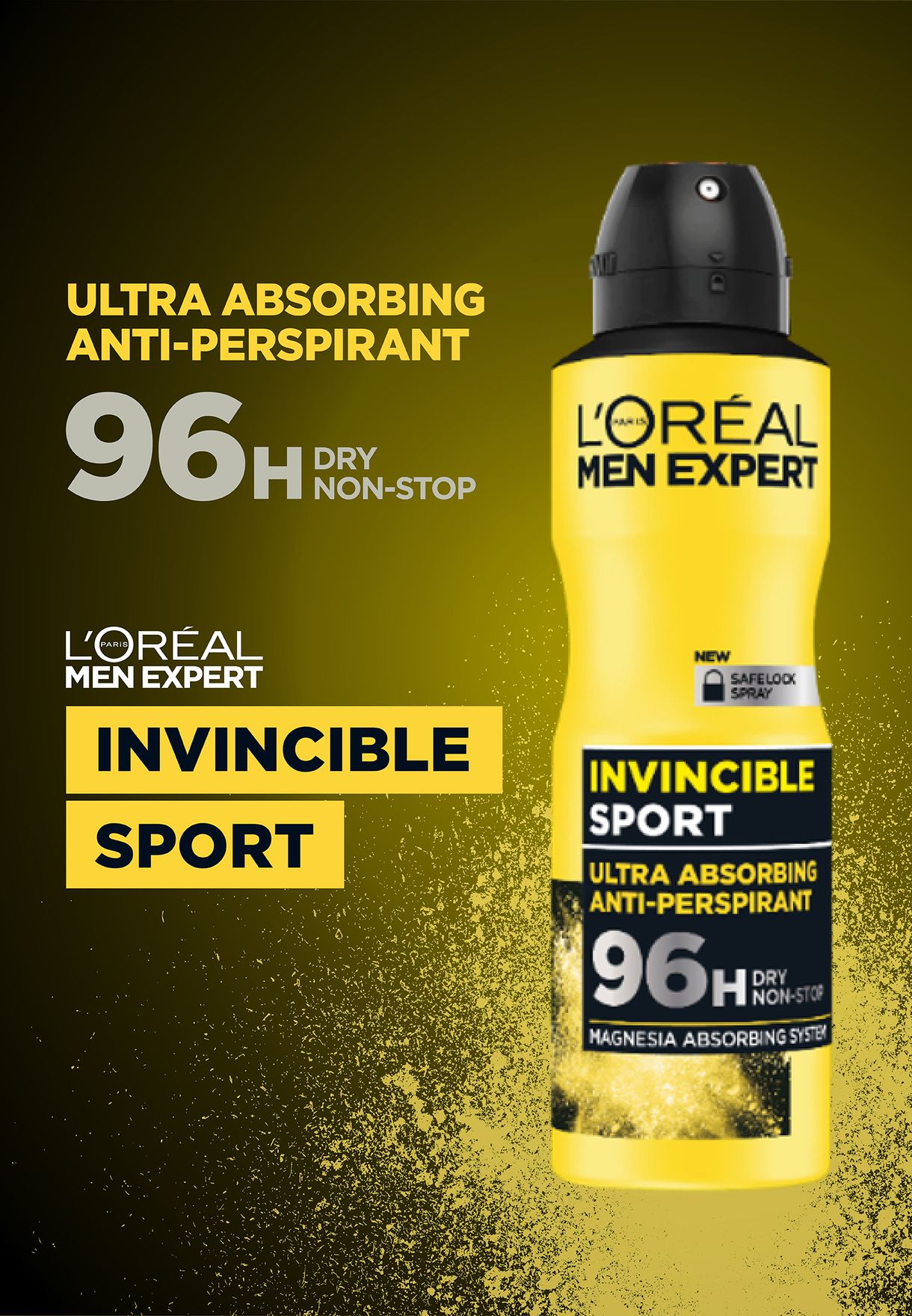 Invincible Sport Anti-Perspirant Deodorant Spray
