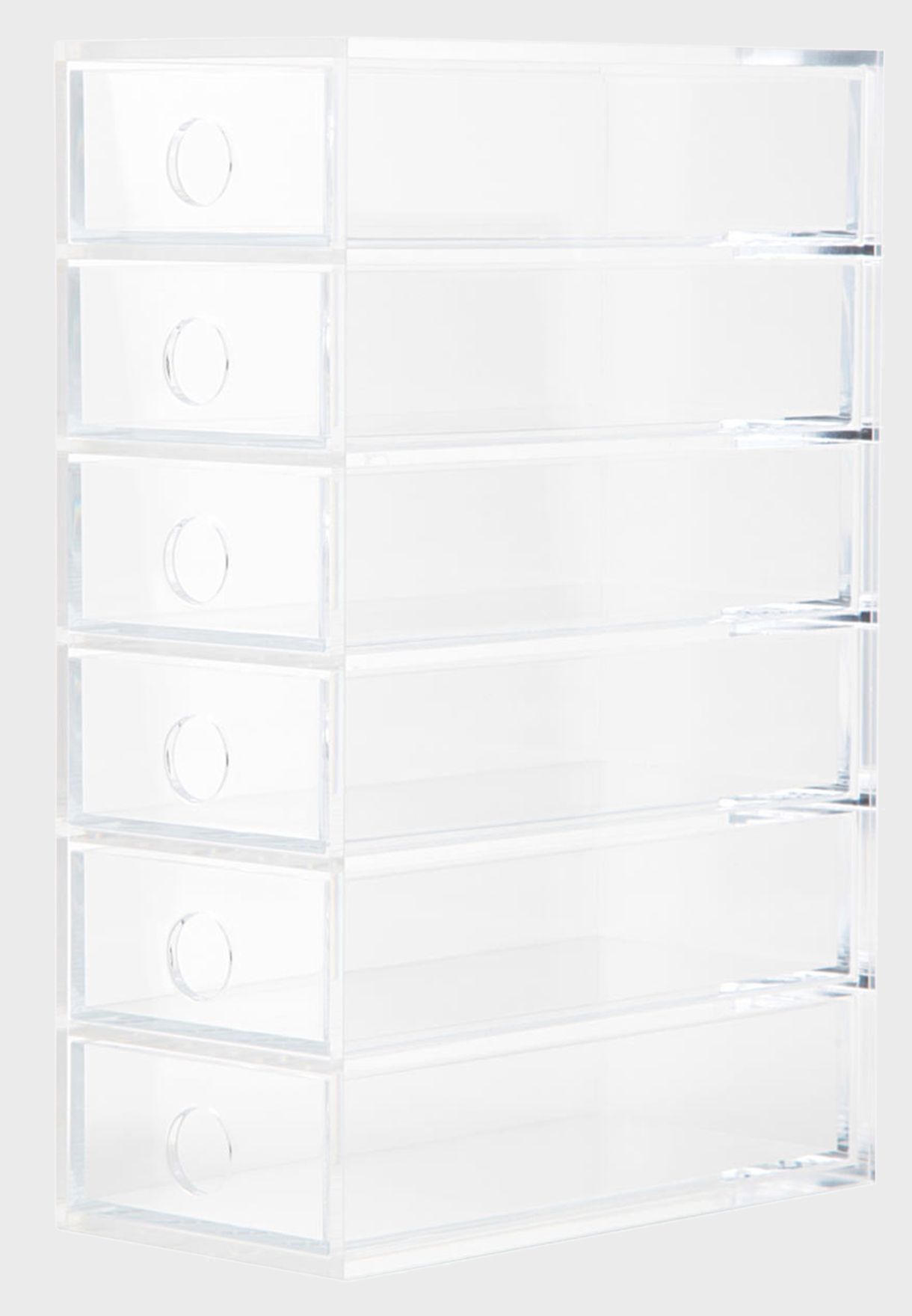 Acrylic 6 Drawer Unit