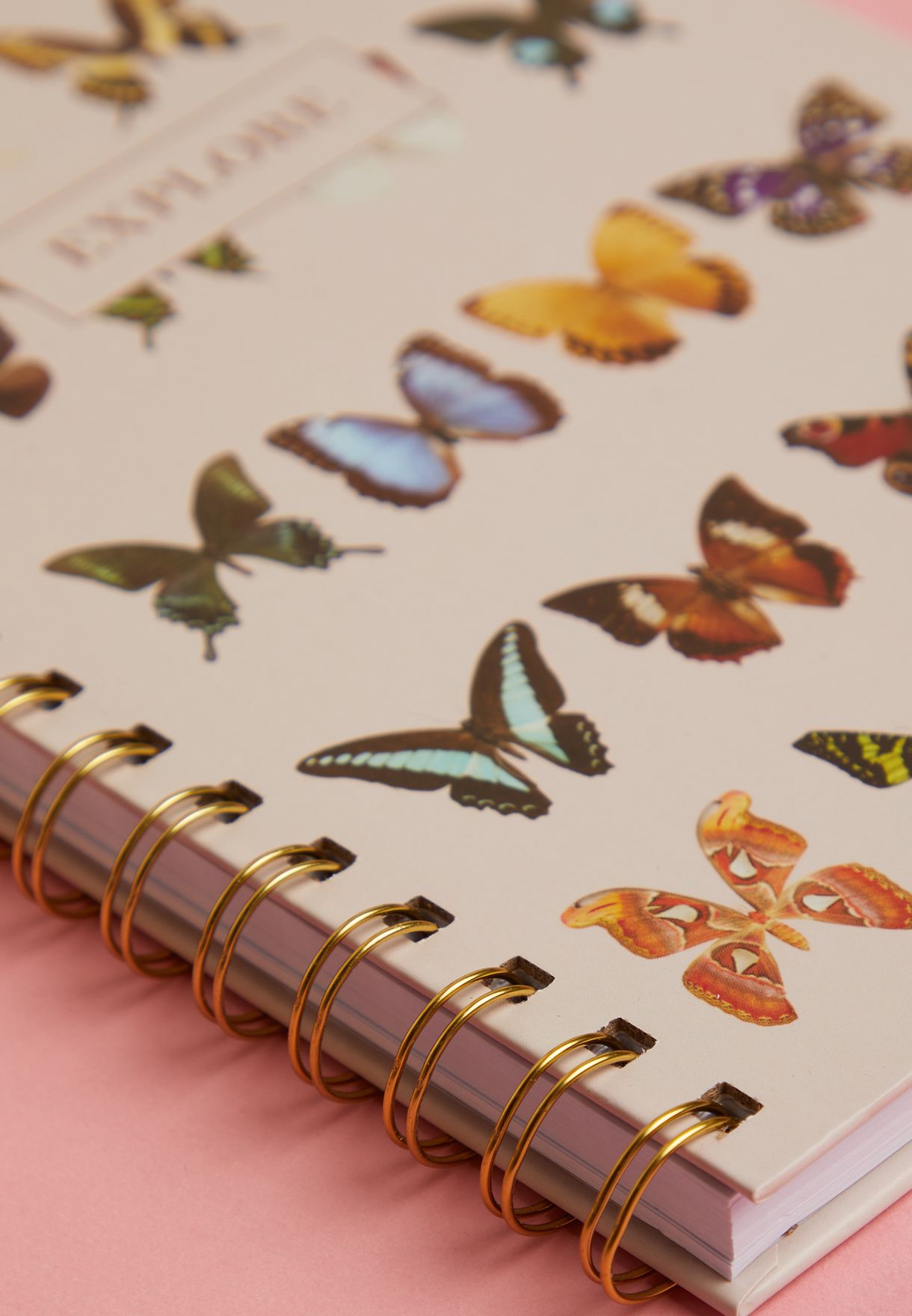 A5 Spiral Hardcover Notebook - Butterflies