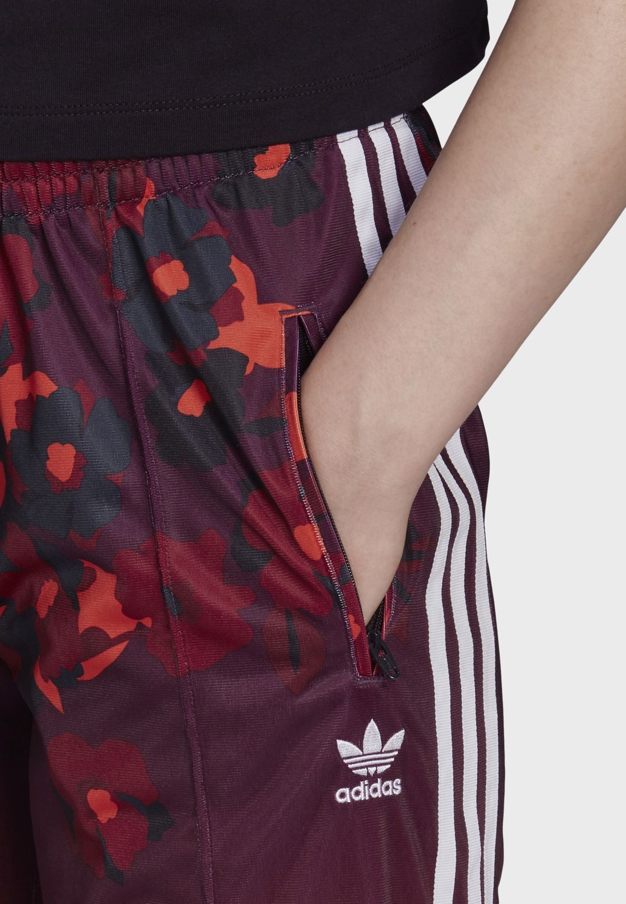 graphic track pants