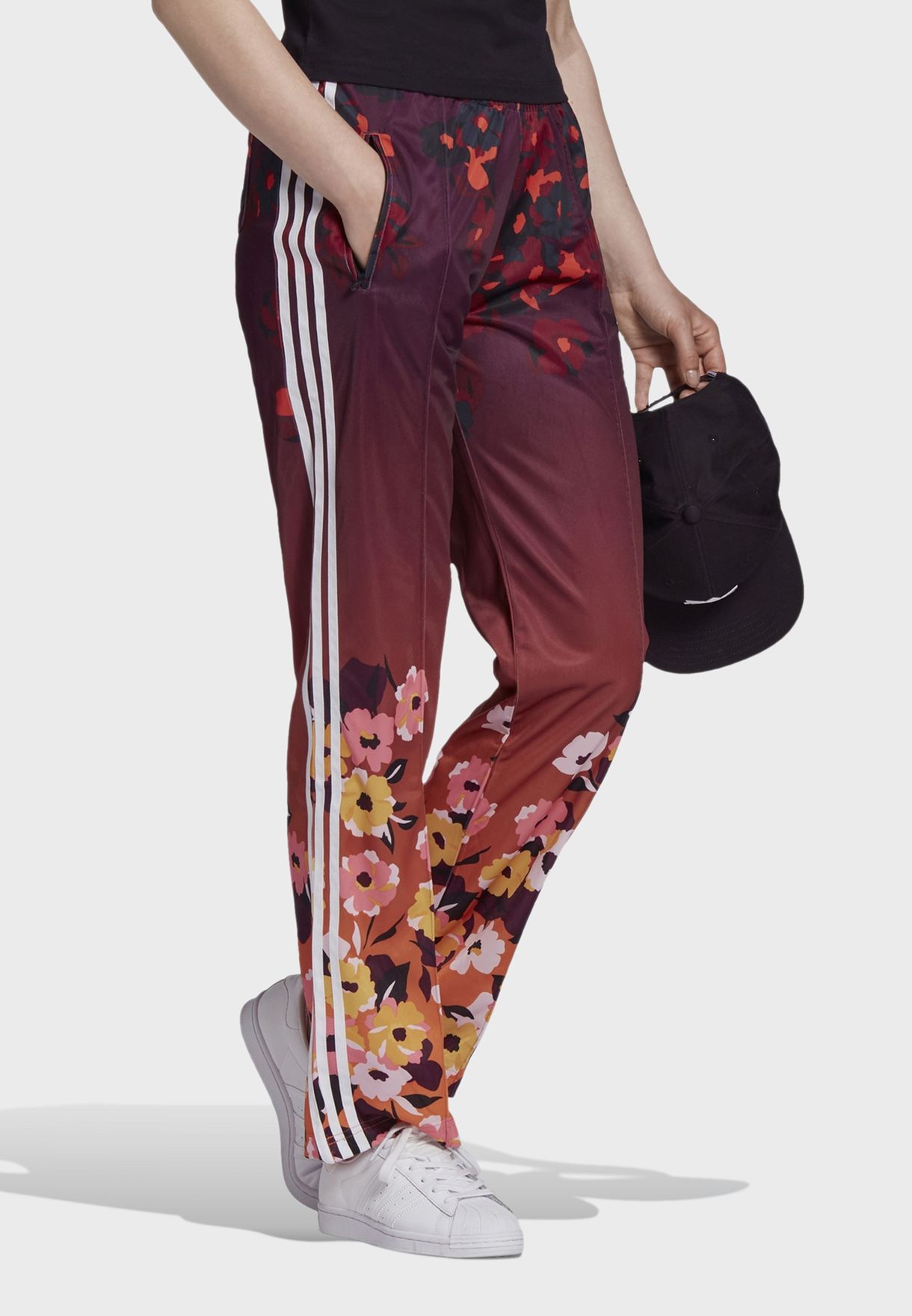 graphic track pants