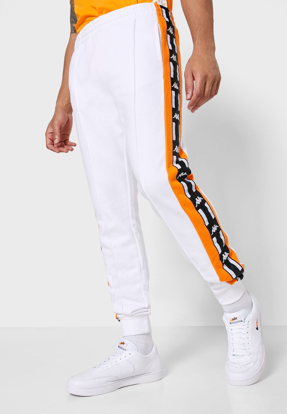 kappa cuffed joggers