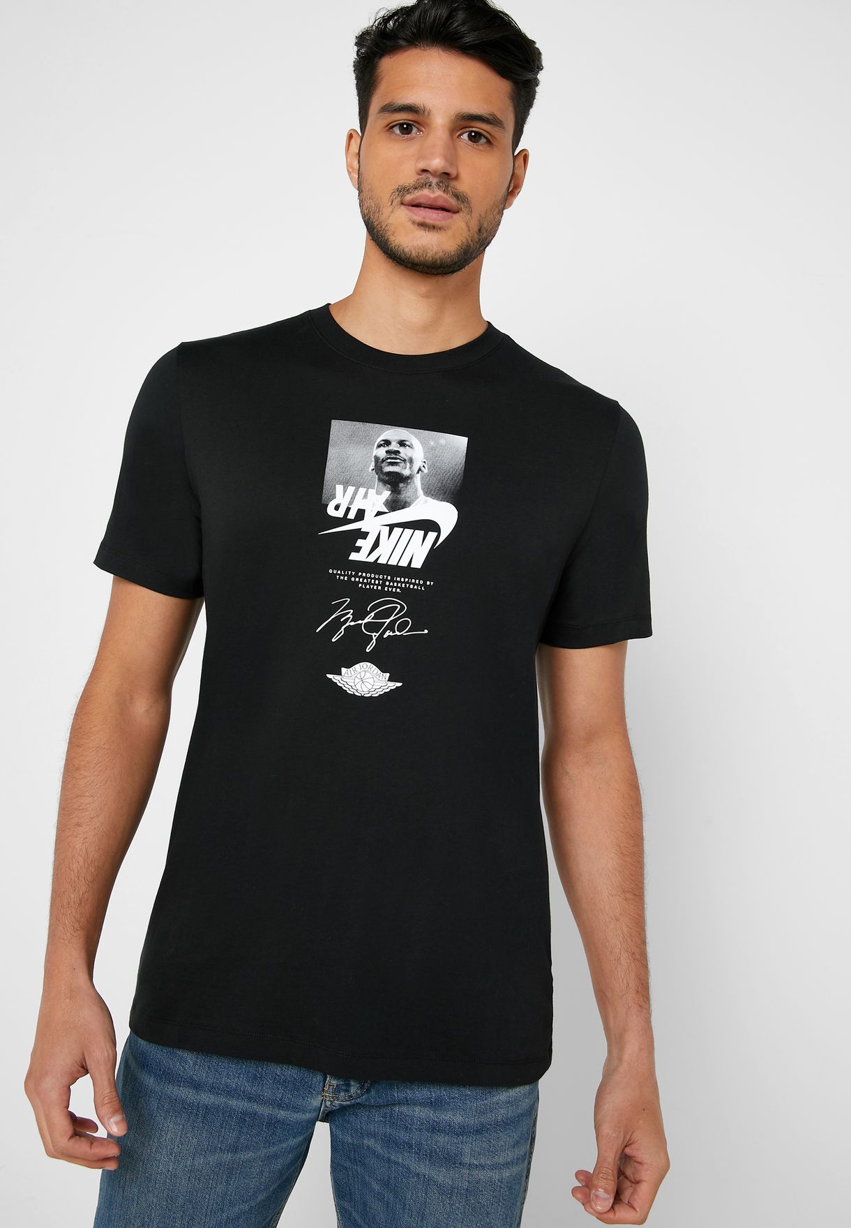 Buy Nike black Jordan The Man T-Shirt 