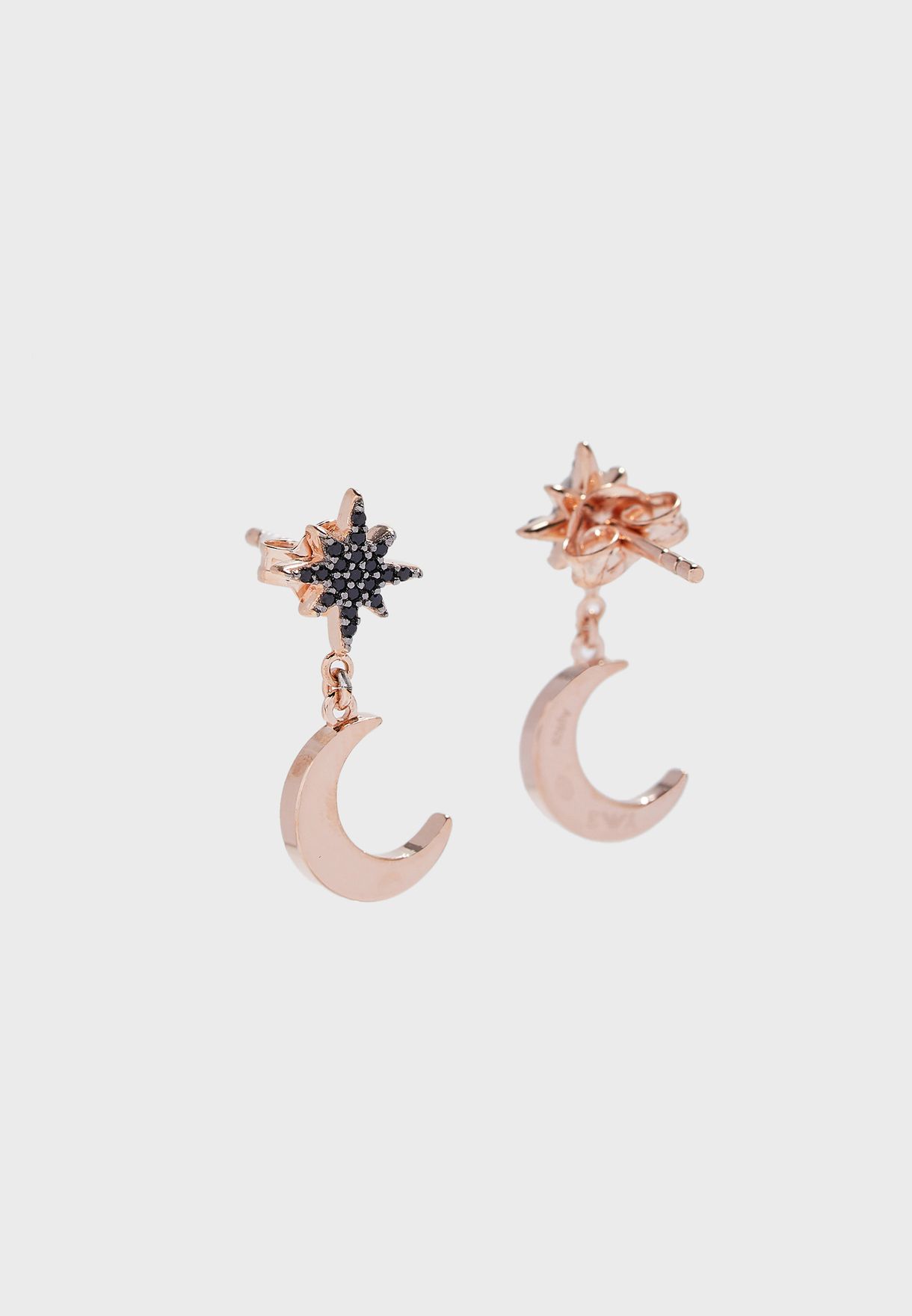 armani moon earrings