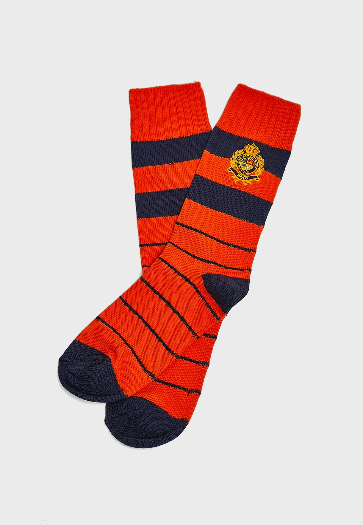 ralph lauren orange socks